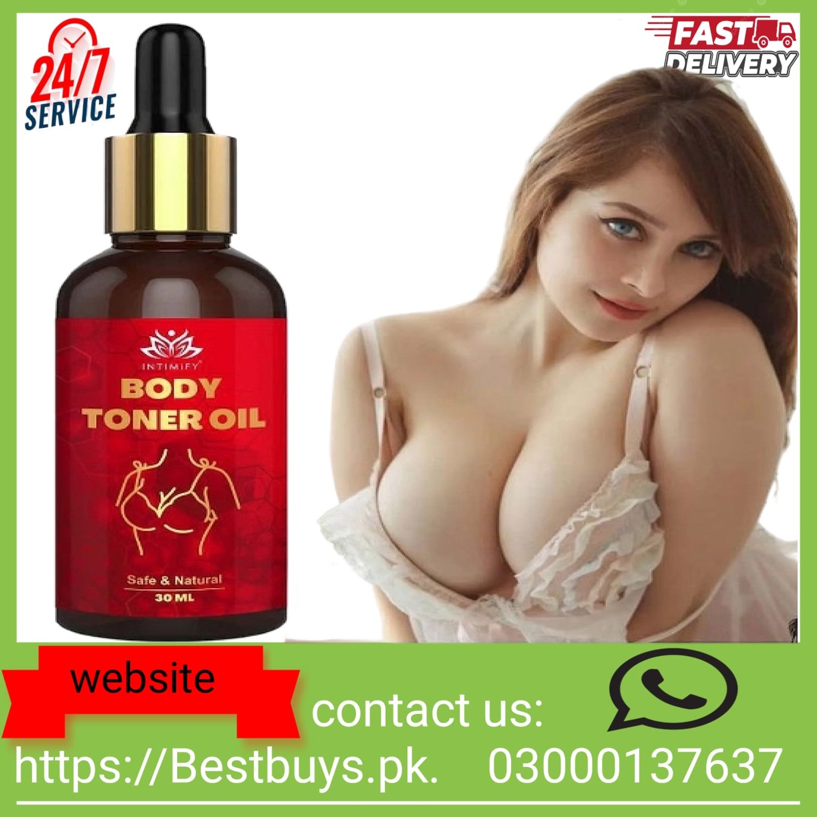 Body Toner Oil For Breast Price in Pakistan