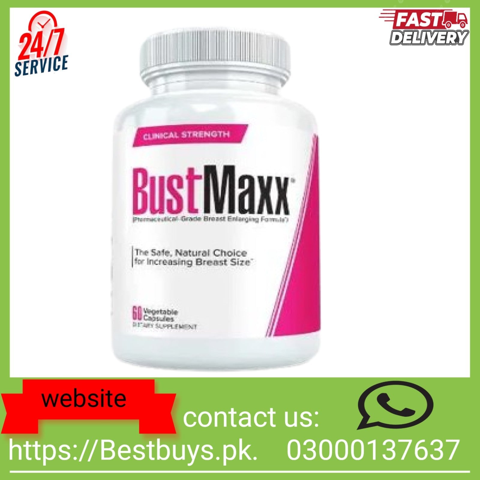 Bustmaxx Pills 60 Capsule Price in Pakistan