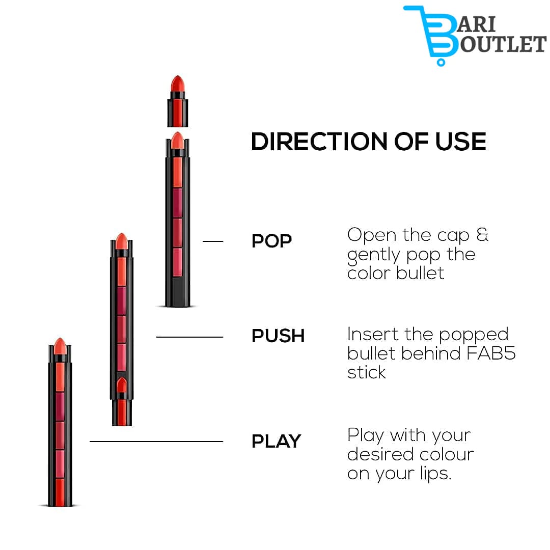 5 in 1 Matte Lipstick
