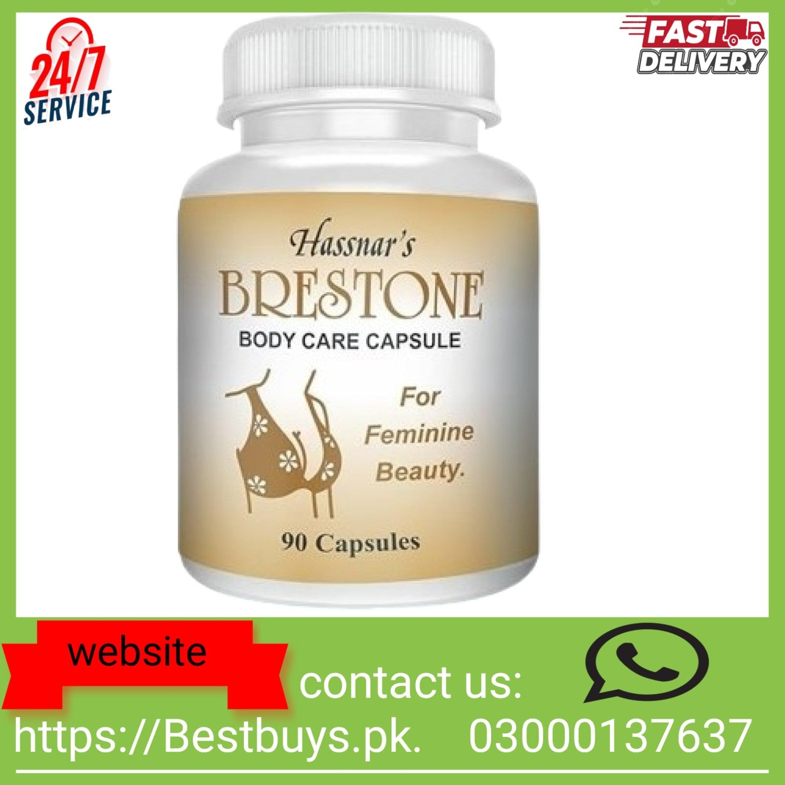 Hassnar Brestone Body Care Capsule Price in Pakistan