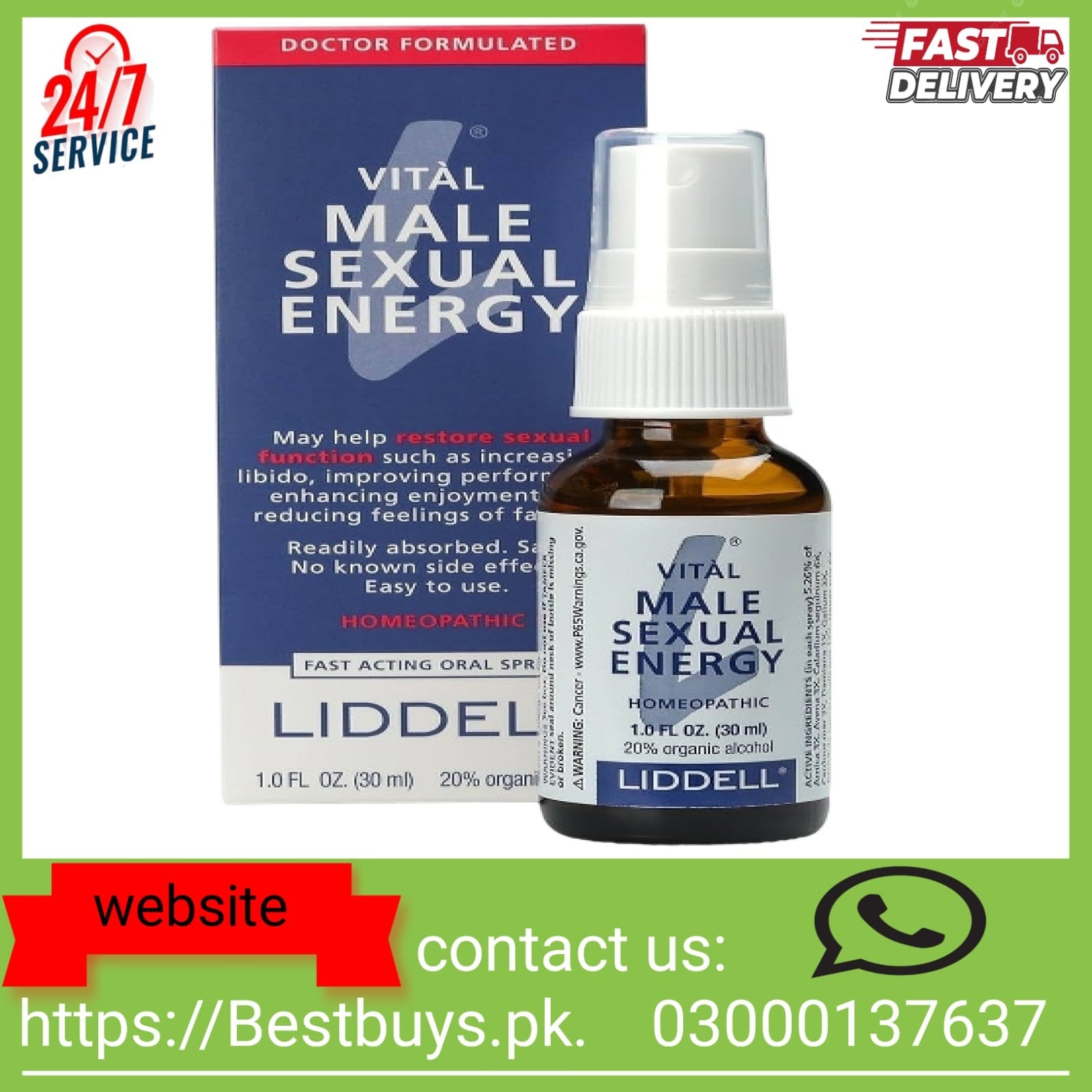 Liddell Vital Male Sexual Energy in Pakistan