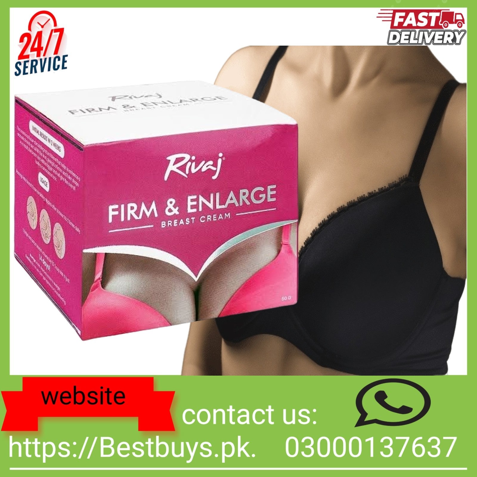 Rivaj UK Breast Enlargement 90g Cream in Pakistan